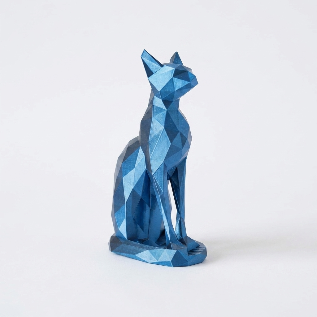Pisică Decorativă Abstract Feline