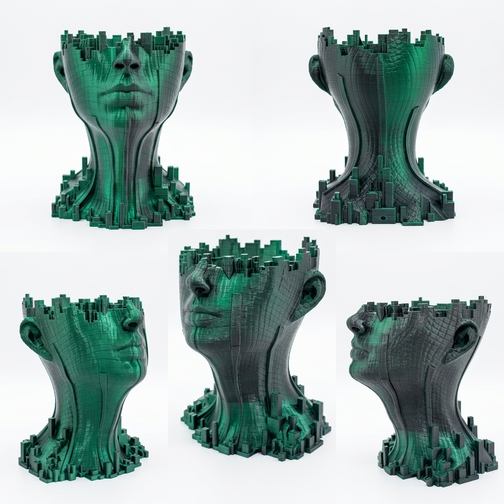 Vază Decorativă Urban Muse  Design Sculptural